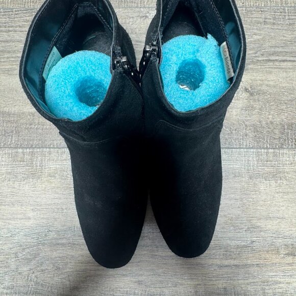 Blondo Black Suede Waterproof Ankle Boots Women's Size 10 - Picture 2 of 7